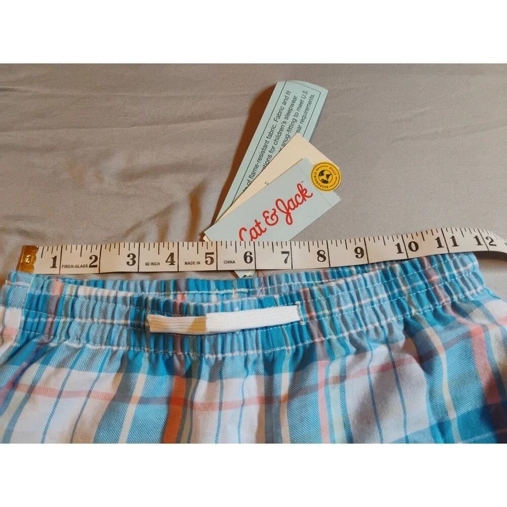 Cat & Jack Pajama Pants Bottoms Plaid Medium 8/10